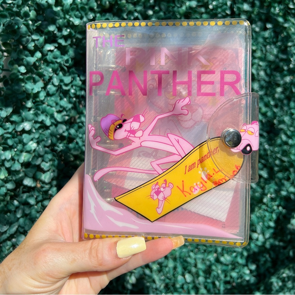 Vintage pink panther note book